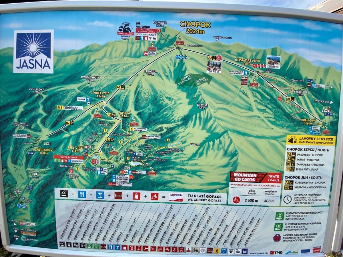 Apartment Rose Chopok 1100 M-On Hiking Trail-View-Hot Tub-Sauna-View Деменівська Долина Екстер'єр фото